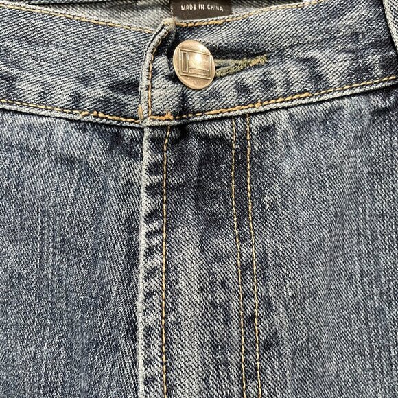 Fubu Y2K Baggy Jeans W40L34 Embroidered Pocket Streetwear Denim Vintage - Picture 8 of 14